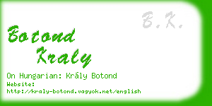 botond kraly business card